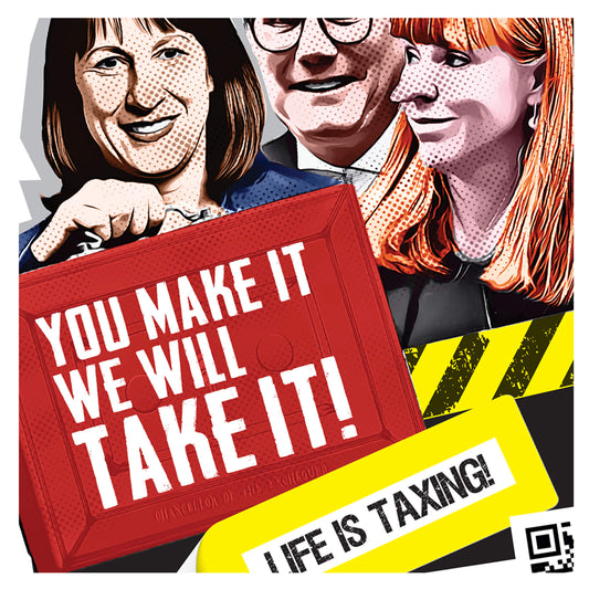 A3 GET THE TRASH OUT - TAXING POSTER