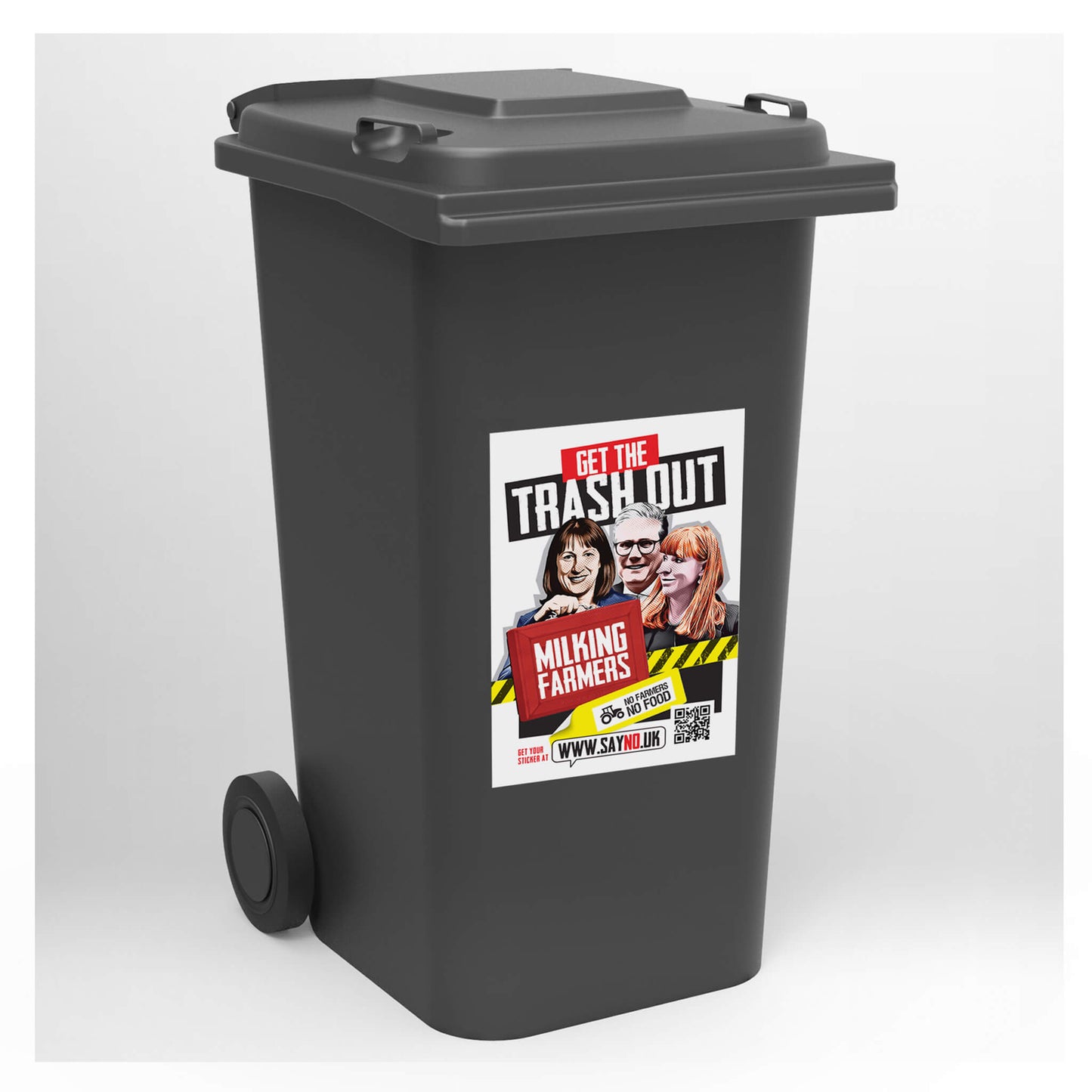 A3 GET THE TRASH OUT - FARMER POSTER