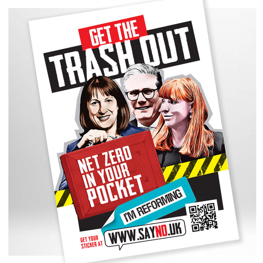 A3 GET THE TRASH OUT - NET ZERO POSTER