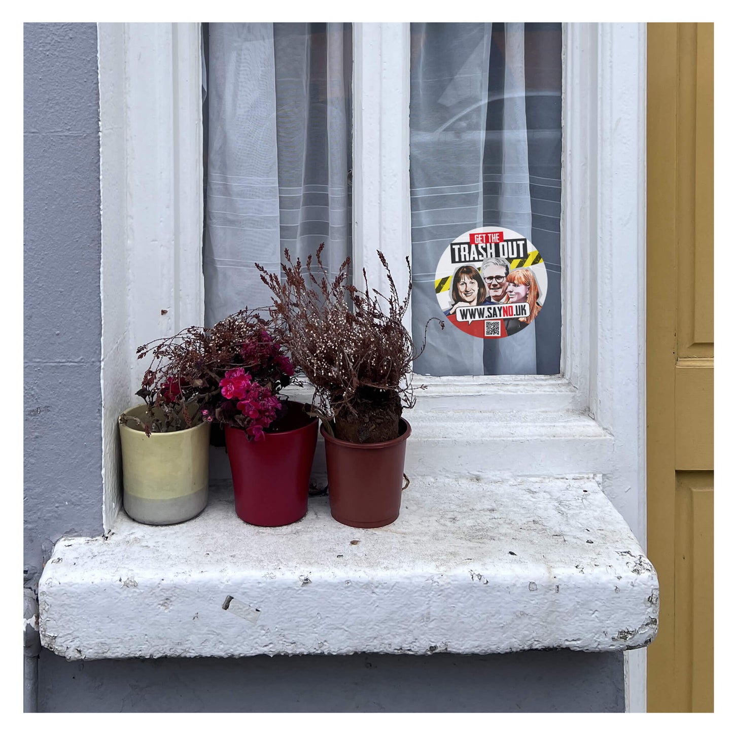 Get The Trash Out Window Sticker