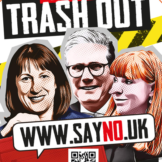 Get The Trash Out Window Sticker