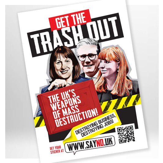 A3 GET THE TRASH OUT - BUSINESS POSTER