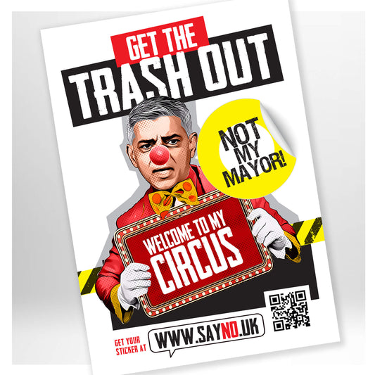 A3 GET THE TRASH OUT - MAYOR POSTER