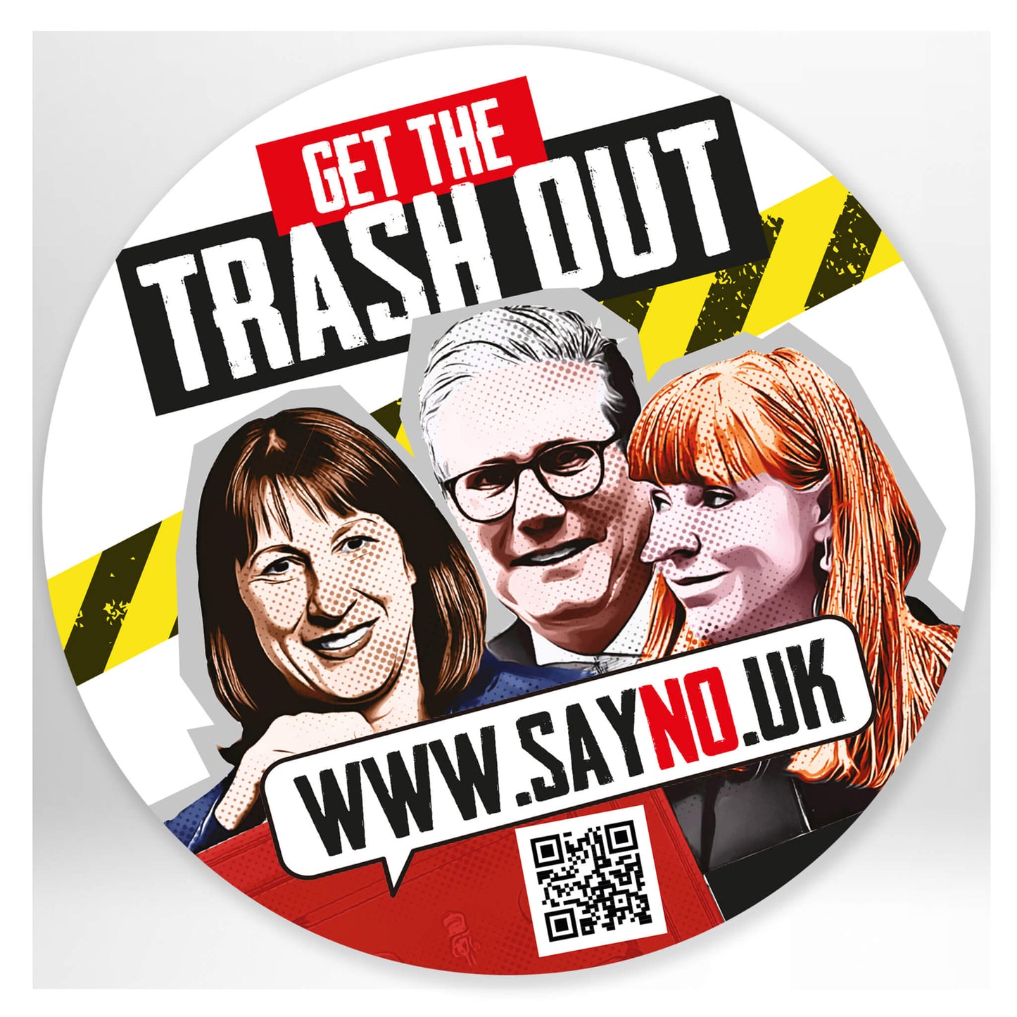 Get The Trash Out Window Sticker